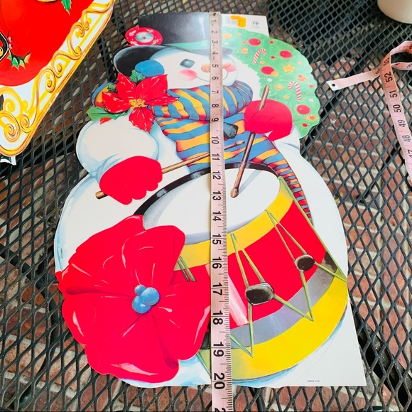 Set of 2 Vintage Christmas die cut picture art in EUC new with labels st… - Picture 8 of 14